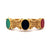 Vintage 18 Karat Yellow Gold Intaglio Hinged Bracelet