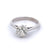 Mid Century French GIA 1.09 Carat Old European Cut Diamond 18k White Gold Solitaire Ring