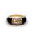 Vintage Van Cleef & Arpels Diamond Onyx 18 Karat Yellow Gold Philippine Ring