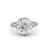 Art Deco French GIA 3.86 Carats Old European Cut Diamond Platinum Ring