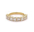 Jack Weir & Sons 2.56 Carats French Cut Diamond 18k Yellow Gold Half Eternity Band