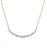 Diamond 14 Karat Yellow Gold Crescent Necklace