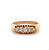 Edwardian English Diamond 18k Yellow Gold Five Stone Ring
