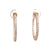 Diamond 14 Karat Yellow Gold Hoop Earrings