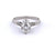Mid Century French GIA 1.06 Carats Oval Cut Diamond Platinum Ring