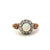 Victorian Opal Diamond 14 Karat Yellow Gold Cluster Ring