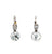 Antique Inspired 2.75 Carats Diamond Platinum 18k Yellow Gold Drop Earrings