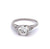 Art Deco GIA 1.31 Carats Old European Cut Diamond Platinum Ring