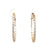 Diamond 14 Karat Yellow Gold Hoop Earrings