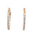 Diamond 14 Karat Yellow Gold Hoops Earrings