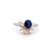Vintage GIA 1.01 Carats Cambodian Sapphire Diamond Platinum Ring