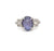 Art Deco Star Sapphire Diamond Platinum Ring