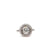Art Deco Inspired 0.70 Carat Diamond Platinum Halo Filigree Ring