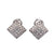 Vintage Diamond 18 Karat White Gold Earrings