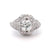 Art Deco GIA 1.12 Carats Old European Cut Diamond Platinum Filigree Ring