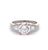 Mid Century GIA 1.71 Carats Round Brilliant Cut Diamond Platinum Ring