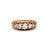 Late Victorian Diamond 14 Karat Yellow Gold Five Stone Band Ring