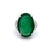 Mid Century GIA 13.93 Carats Zambian Emerald Diamond Platinum Cocktail Ring