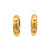 Vintage Tiffany & Co. Italy Diamond 18 Karat Yellow Gold Hoop Earrings