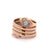 Late Victorian Diamond 14 Karat Rose Gold Wrapped Snake Ring