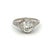 Edwardian GIA 1.51 Carats Old European Cut Diamond Platinum Filigree Ring