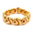 Vintage Italian 18k Yellow Gold Wave Link Bracelet