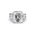 GIA 10.58 Carats Art Deco Emerald Cut Diamond Platinum Ring
