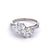 Mid Century French GIA 1.47 & 1.38 Carat Diamond Platinum Toi et Moi Ring