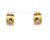 Vintage Diamond 18k Yellow Gold Huggie Earrings