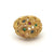 Vintage French Gemstone 18k Yellow Gold Bouquet Dome Ring
