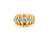 Vintage Old European Cut Diamond 14 Karat Yellow Gold Dome Ring