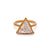 GIA 2.45 Carats Triangular Step Cut Diamond 18k Yellow Gold Solitaire Ring
