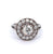 Art Deco French GIA 1.19 Carats Old European Cut Diamond Platinum Target Ring