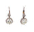 Art Deco Inspired Diamond Platinum Buttercup Drop Earrings
