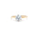 Mid Century 1.00 Carat Round Brilliant Cut 14 Karat Yellow Gold Solitaire Ring