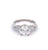 Vintage GIA 1.62 Carats Round Brilliant Cut Diamond Platinum Ring