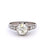 Art Deco French 1.56 Carats GIA Old European Cut Diamond Platinum Buttercup Ring
