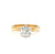 Vintage GIA 1.06 Carats Old European Cut Diamond 18 Karat Yellow Gold Solitaire Ring