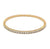Diamond 14 Karat Yellow Gold Bangle Bracelet