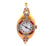 Antique Longines Russian Diamond Ruby Platinum 14 Karat Yellow Gold Wristwatch