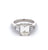 Mid Century GIA 2.07 Carats Emerald Cut Diamond Platinum Ring