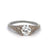 Art Deco GIA 0.80 Carats Old Mine Cut Diamond 18k White Gold Solitaire Ring