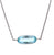 Art Deco Aquamarine Platinum Pendant Necklace