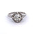 Art Deco French GIA 1.73 Carats Old European Cut Diamond Platinum Ring
