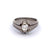 Art Deco French Old Mine Cut Diamond Platinum Ring