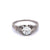 Art Deco GIA 0.92 Carats Old European Cut Diamond Platinum Filigree Ring