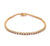 Diamond 14 Karat Yellow Gold Tennis Bracelet