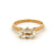 Vintage French GIA 1.51 Carats Cushion Cut Diamond 18k Yellow Gold Solitaire Ring