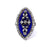 Georgian Diamond Enamel 18 Karat Gold Silver Ring