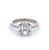 GIA 1.55 Carats Cushion Cut Diamond Platinum Ring